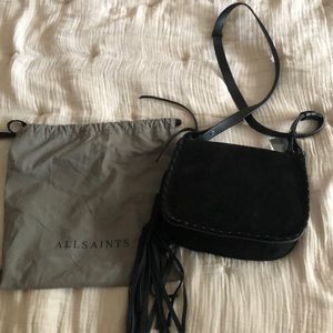 All Saints New Suede Mori Crossbody Bag